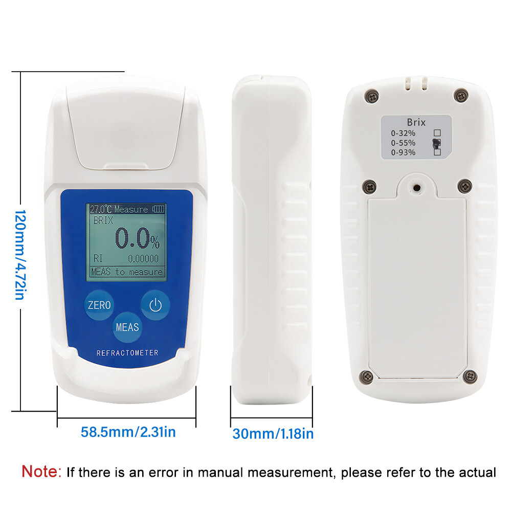 High 0-55% Digital Refractometer Meter Automatic I0G7