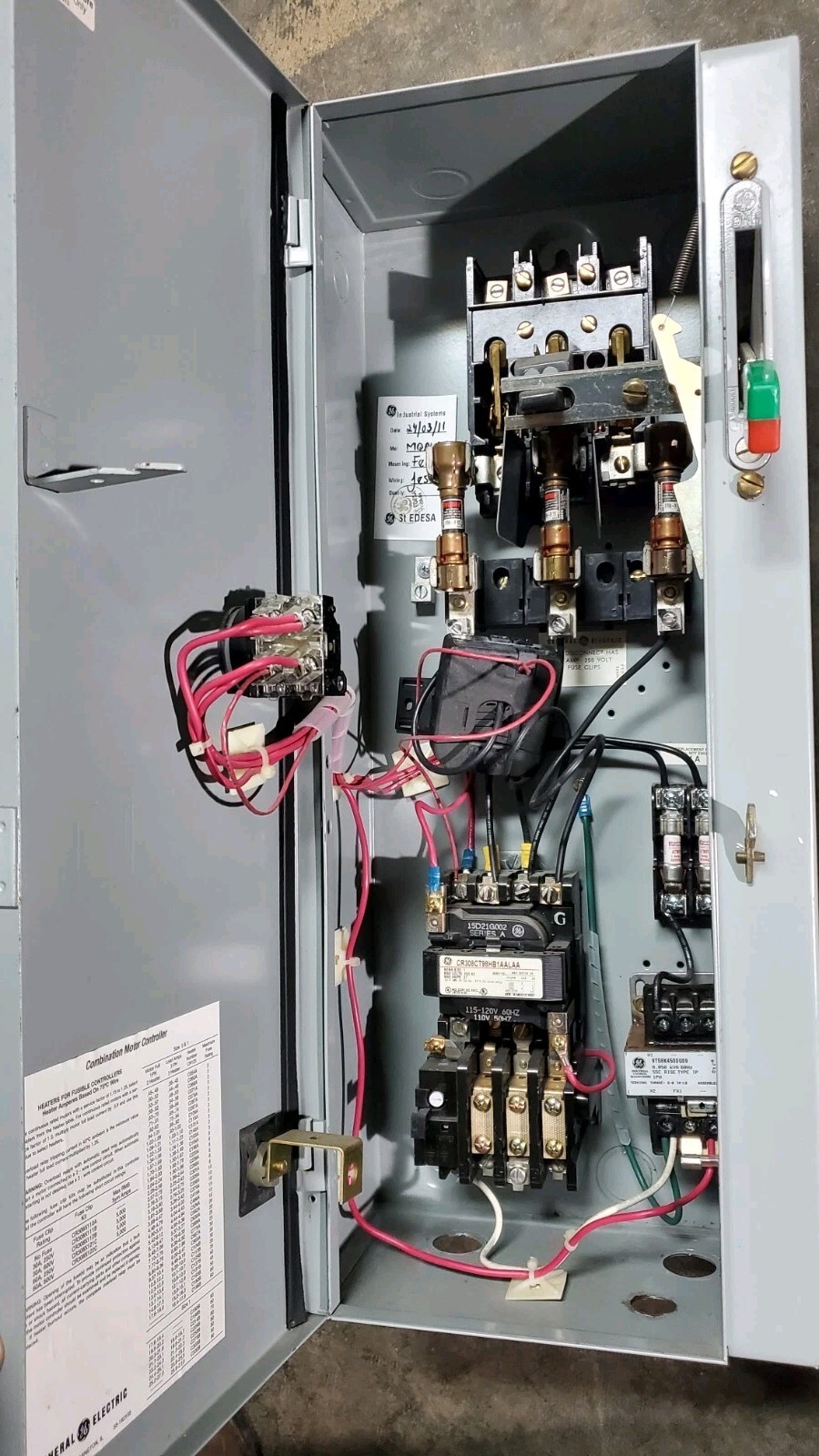 GE 300-Line Nema Size 1 Combination Motor Starter Controller
