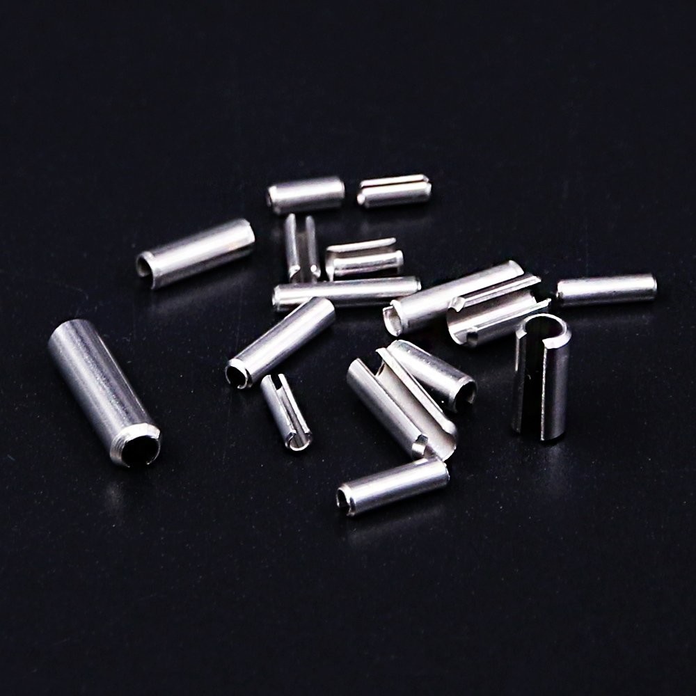 Glarks 180Pcs M2 M2.5 M3 M4 Slotted Spring Pin Assortment Kit, Split Spring...