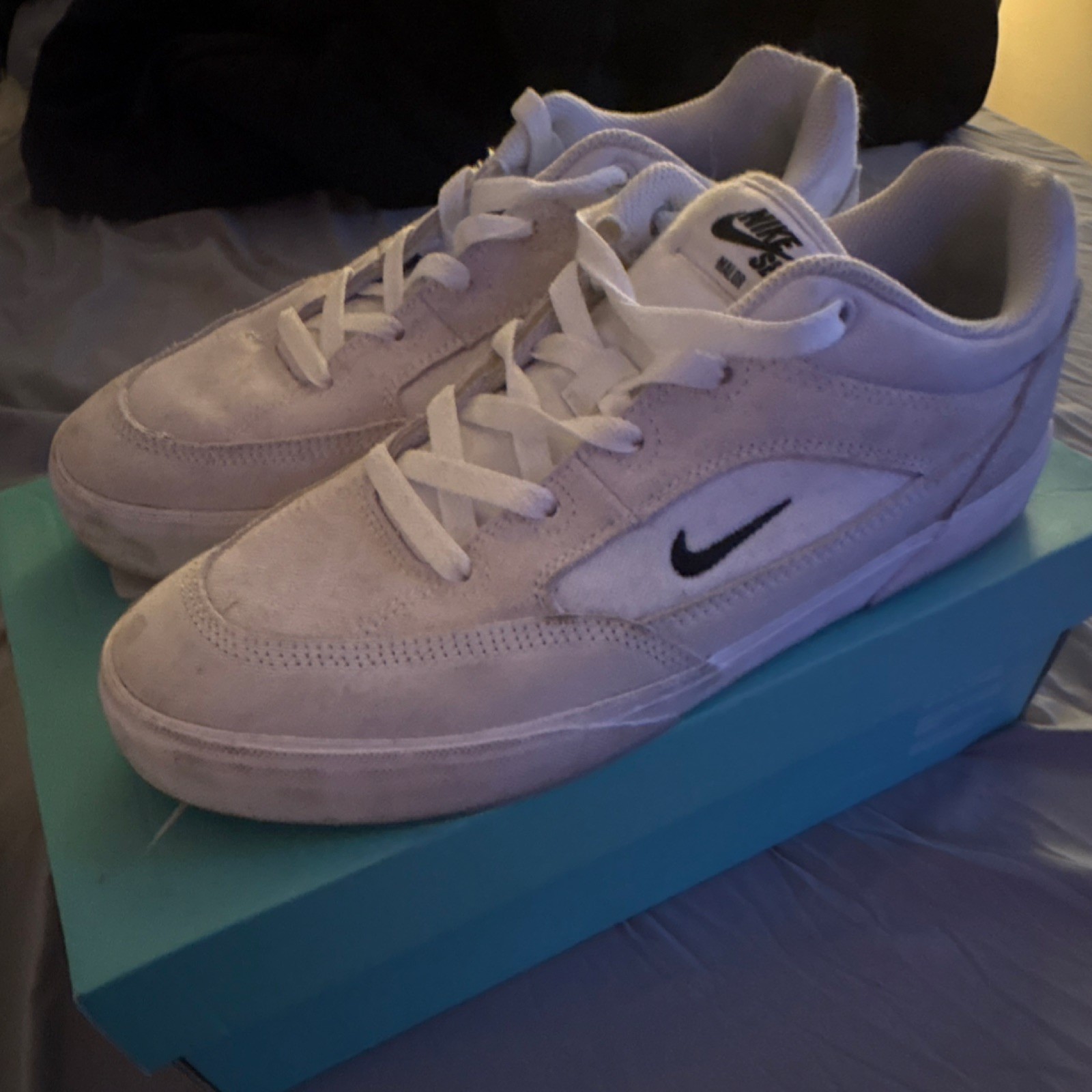 Nike SB Malor Men's Skateboarding Shoes White US Size 9 Medium Width (D, M)