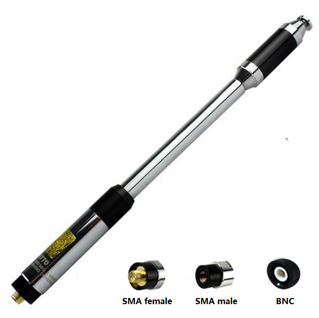 For Baofeng UV5R UV82 walkie-talkie RH770 gain pull rod dual segment antenna