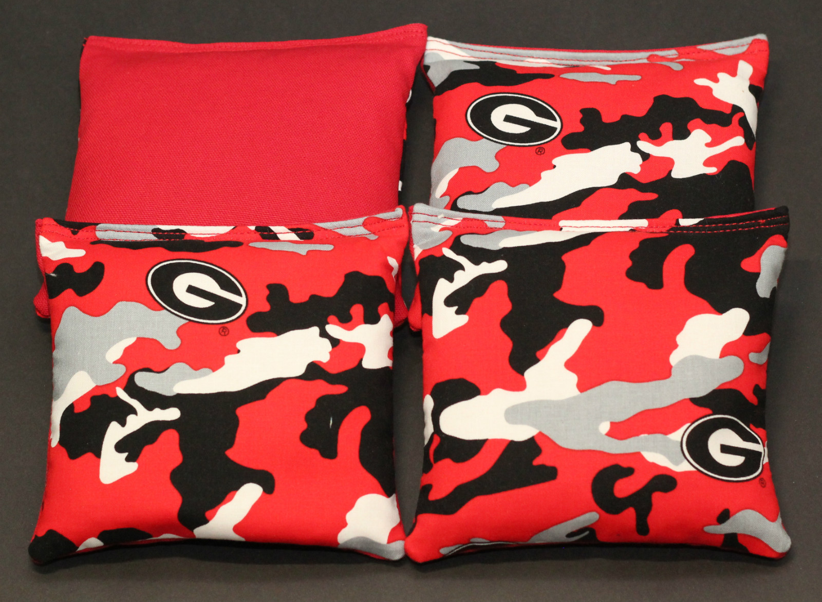 GEORGIA BULLDOGS CORNHOLE BEAN BAGS Baggo Toss Tailgate Set of 4 ACA Reg. Bags
