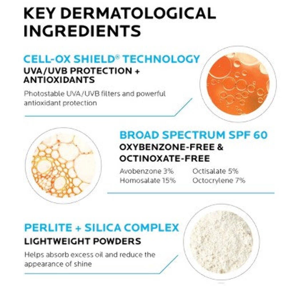 La Roche Posay Anthelios Clear Skin Dry Touch Face Sunscreen SPF 60 3.0 fl oz -