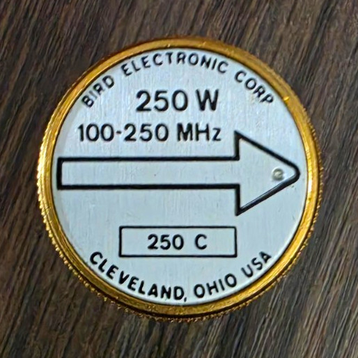 Bird Electronic Corp 250C Wattmeter Element Slug for Bird 43, 250W 100-250MHz