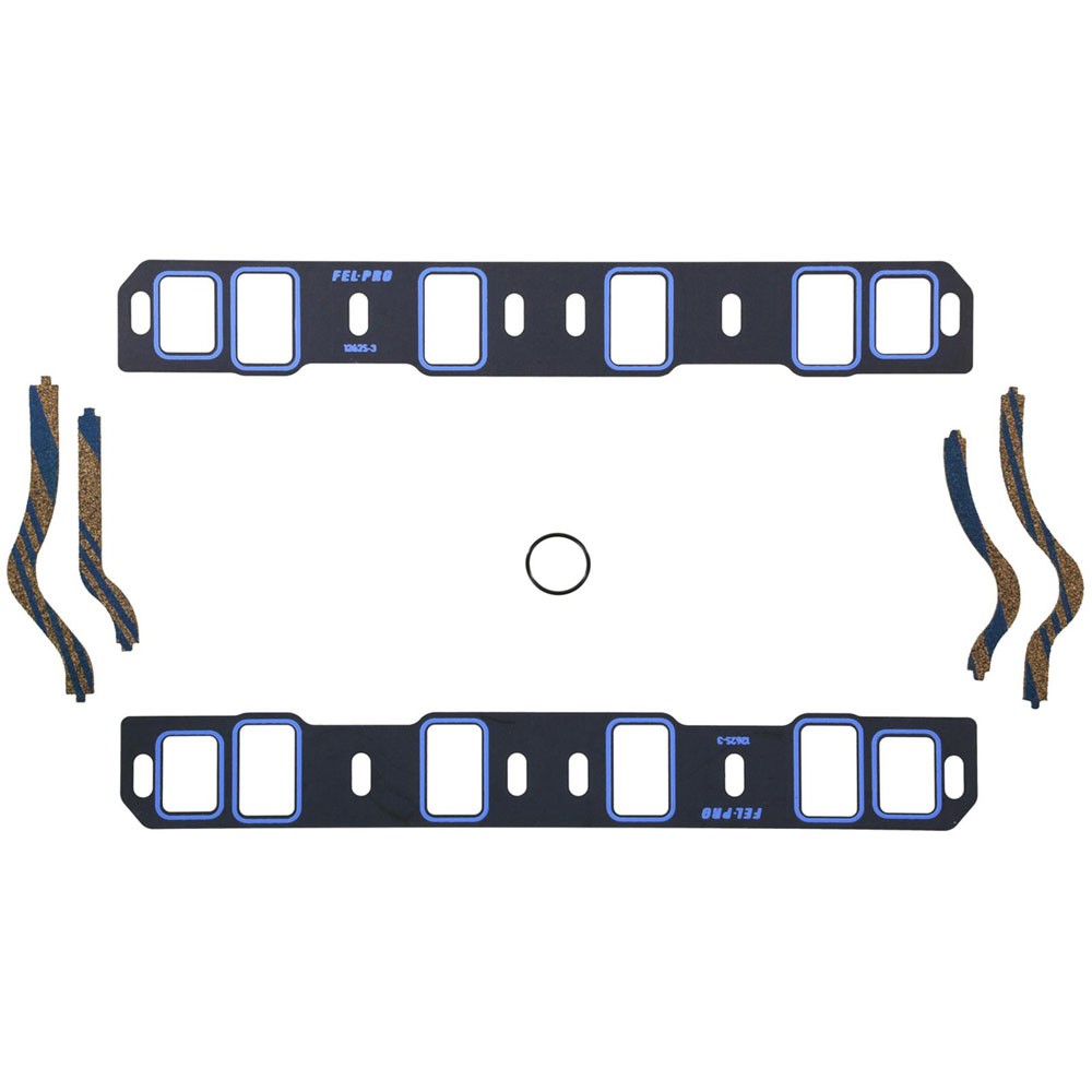 Fel Pro Intake Gaskets 1262S-3; Coated Steel Core/Printoseal 2.1 x 1.28 for SBF