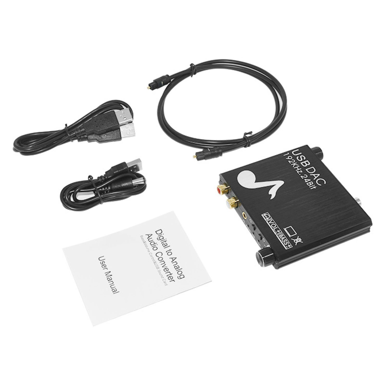 Aluminium Alloy 24-Bit 192 kHz Optical Digital To Analog Audio Converter Host