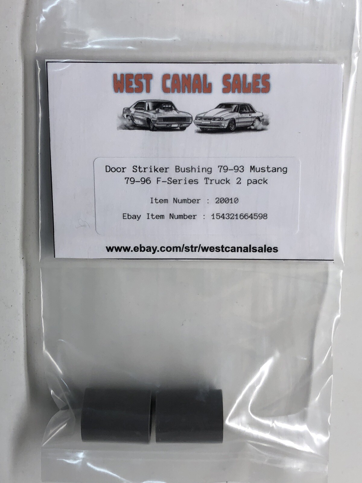 Ford Door Striker Bushing 79-93 Mustang 79-96 F-Series Trucks Lincoln 2 pack