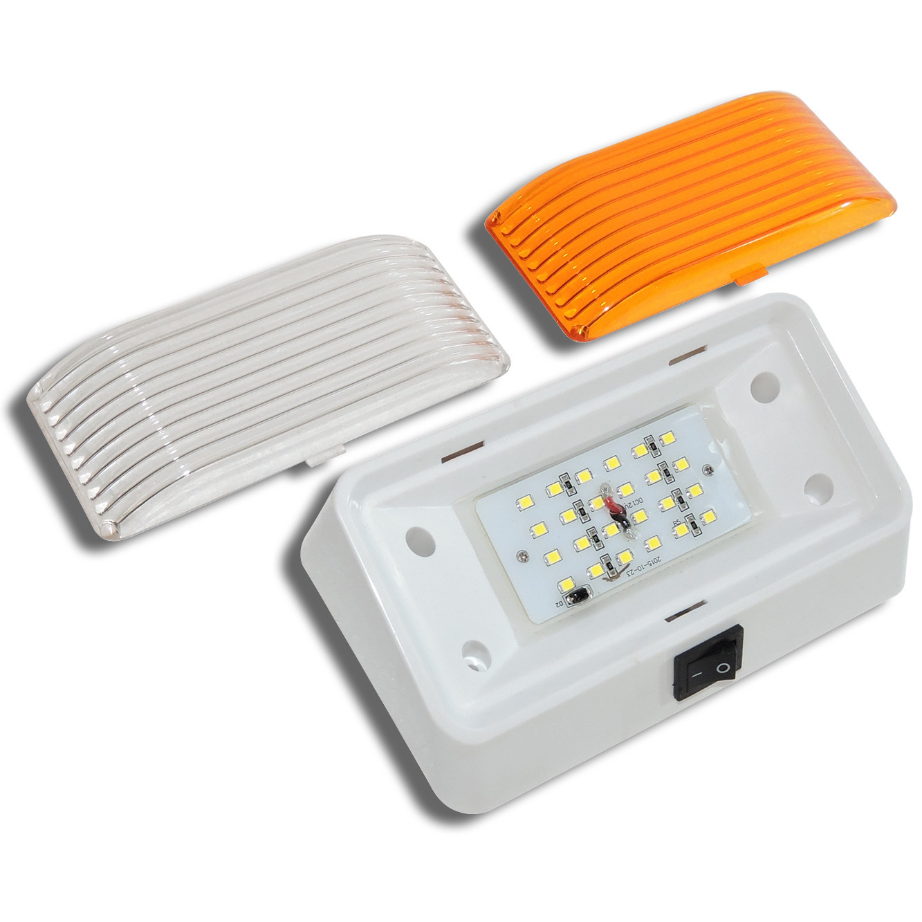 LED RV Exterior Porch Utility Light with Switch 12v Replacement Light for RVs