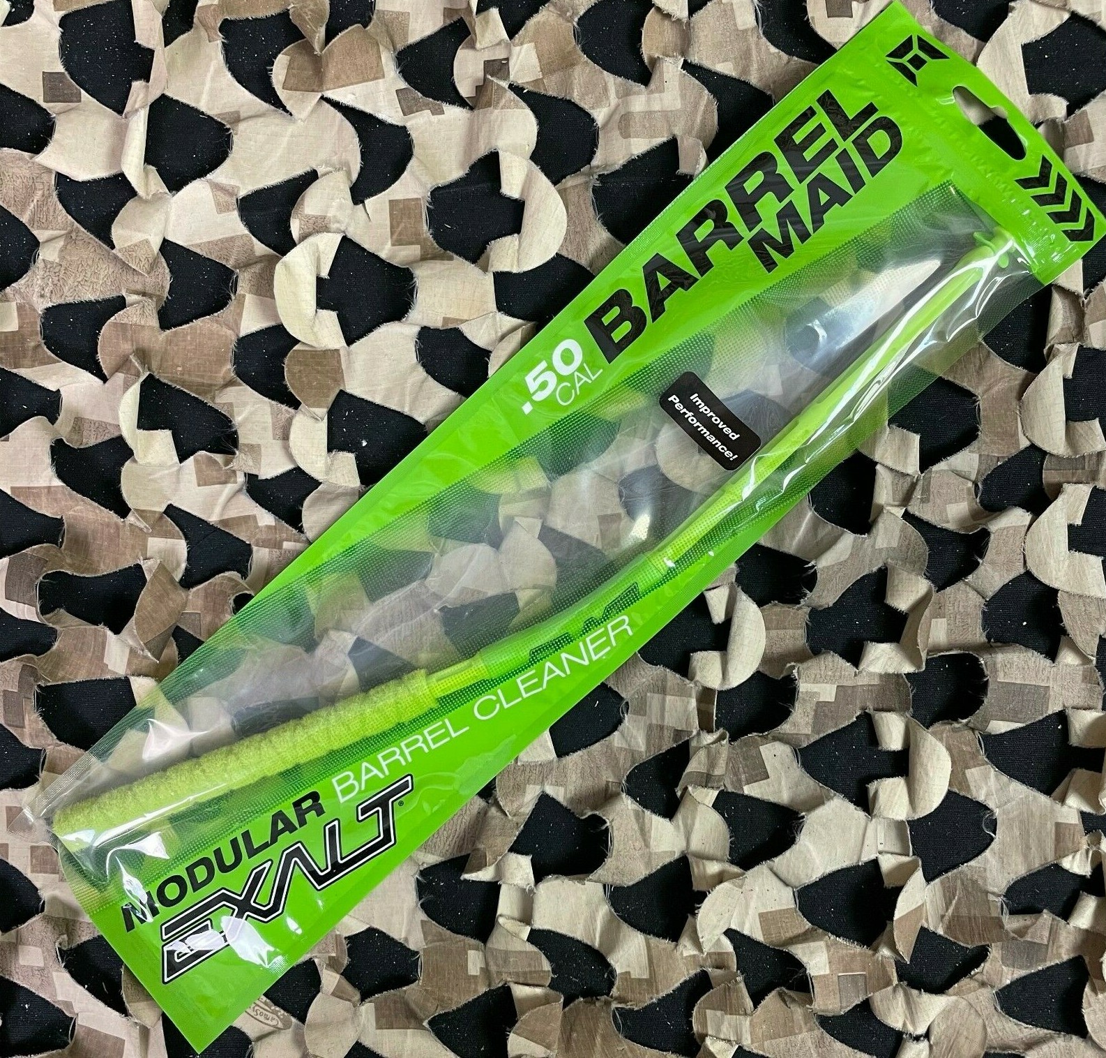 NEW Exalt Paintball .50 Cal Barrel Maid Swab - Solid Lime