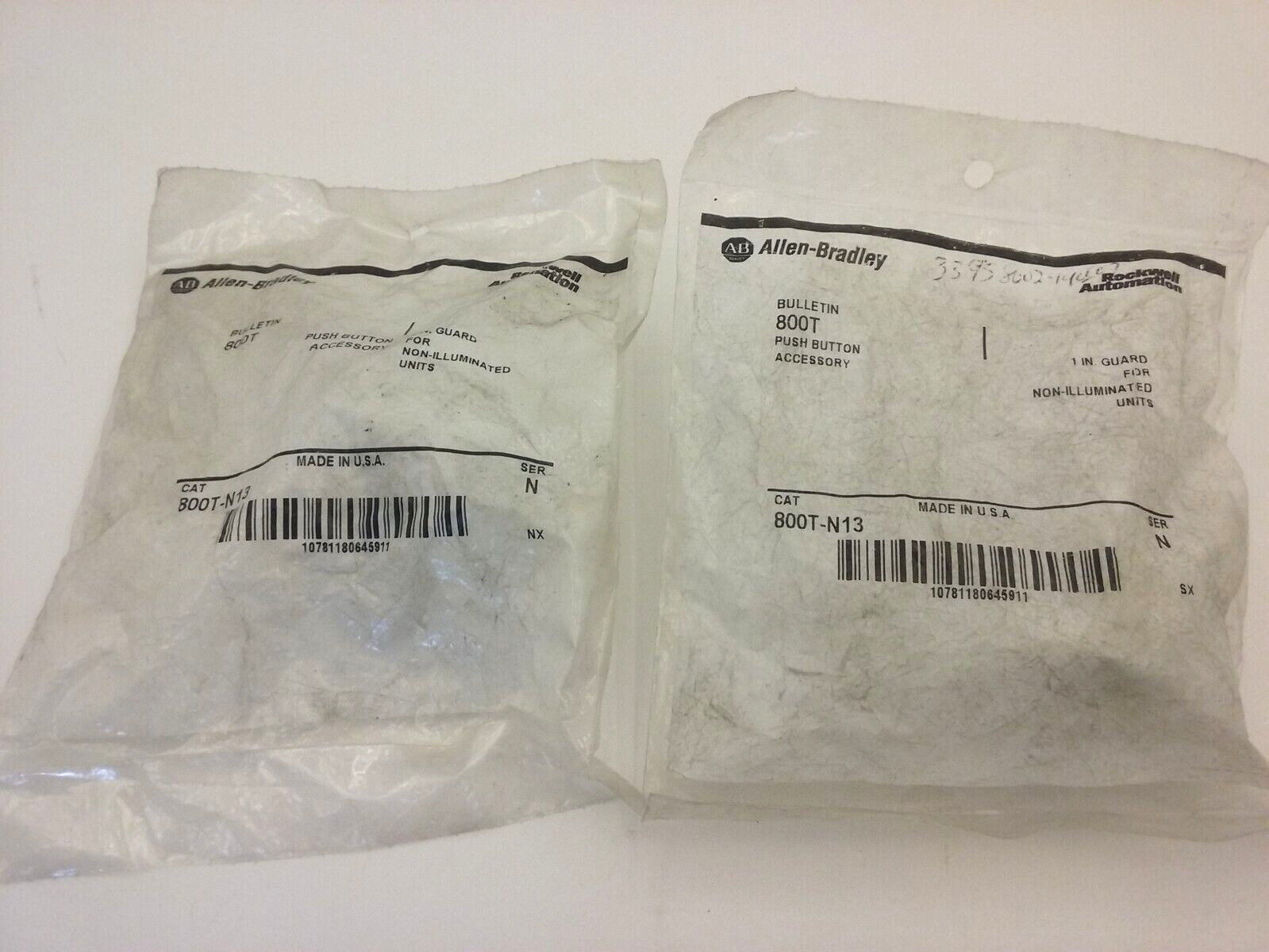 ALLEN BRADLEY 800T-N13 GUARD FOR PUSHBUTTON 1 INCH (LOT OF 2) NIB