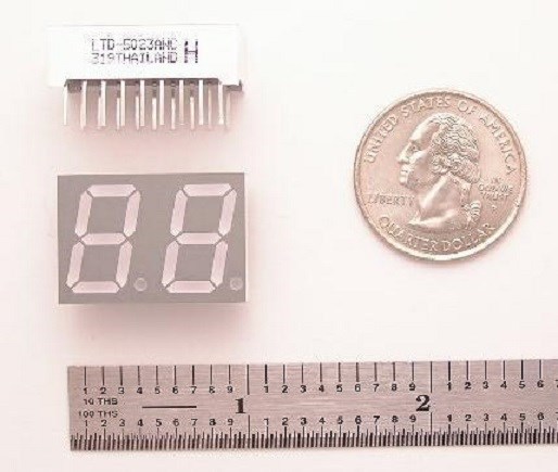 Lite-On LTD-5023AWC Dual 7 Segment Display 10 pc. Lots!