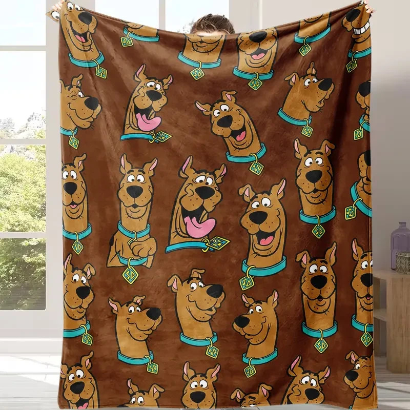 Snack Loving Mystery Dog Fan Gift Flannel Throw Blanket Soft Cozy