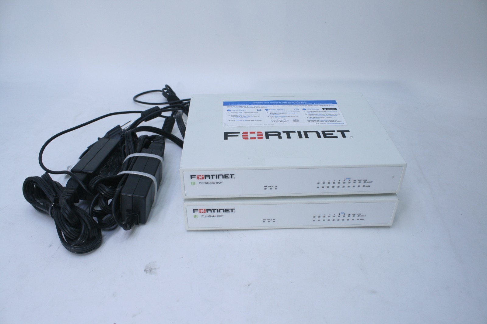 LOT OF 2 Fortinet FortiGate-60F Network Security Firewall -  Unclaimed     T7-A5