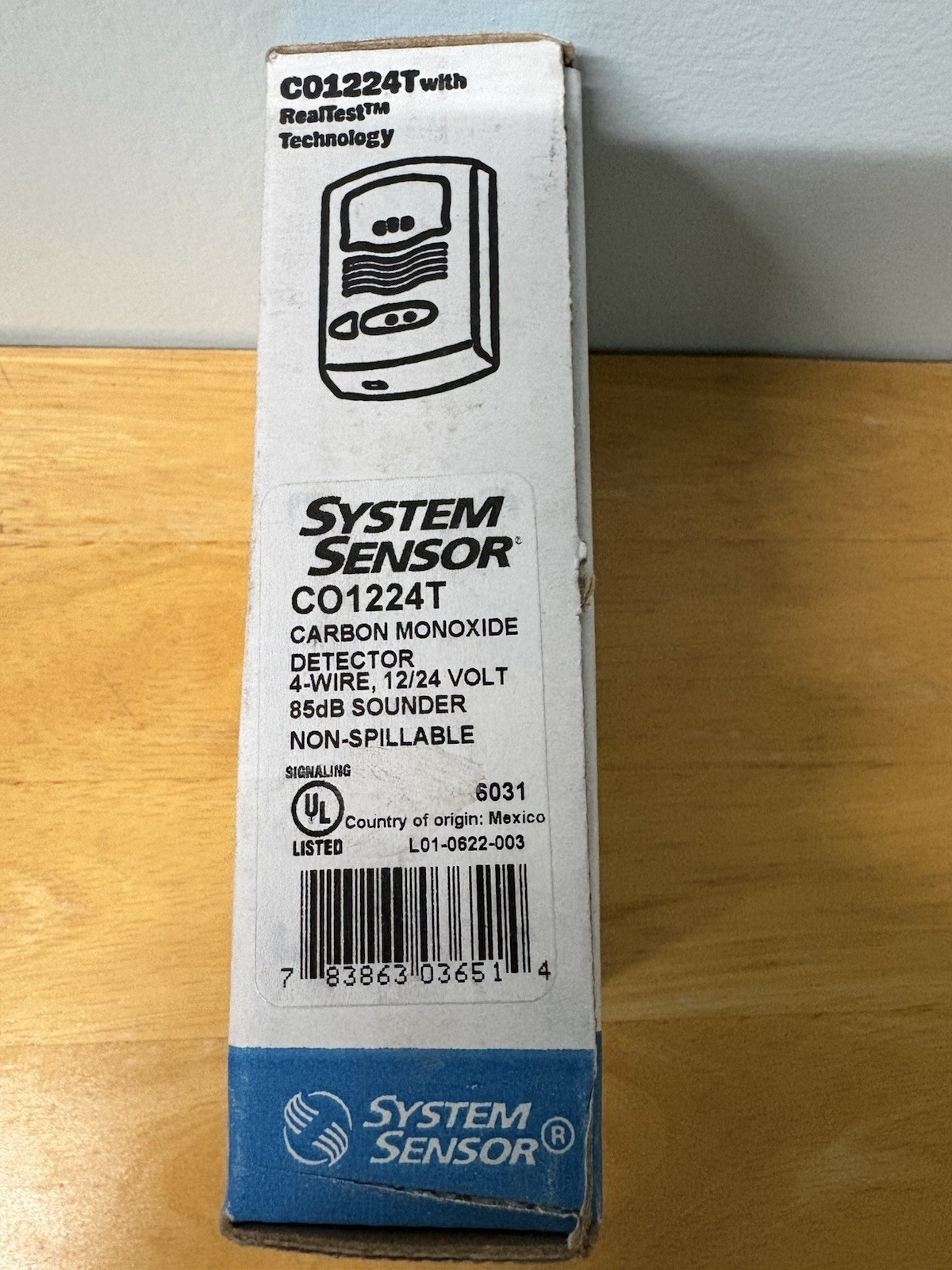 System Sensor CO1224T With Real Test Technology