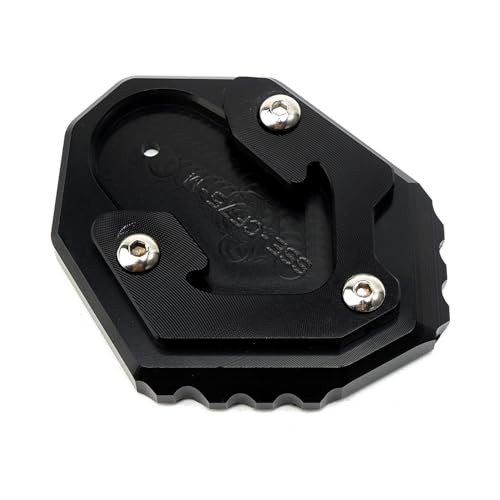 CNC Motorcycle Kickstand Pad Foot Side Stand Enlarger Pad Fit For 700CL-X Black