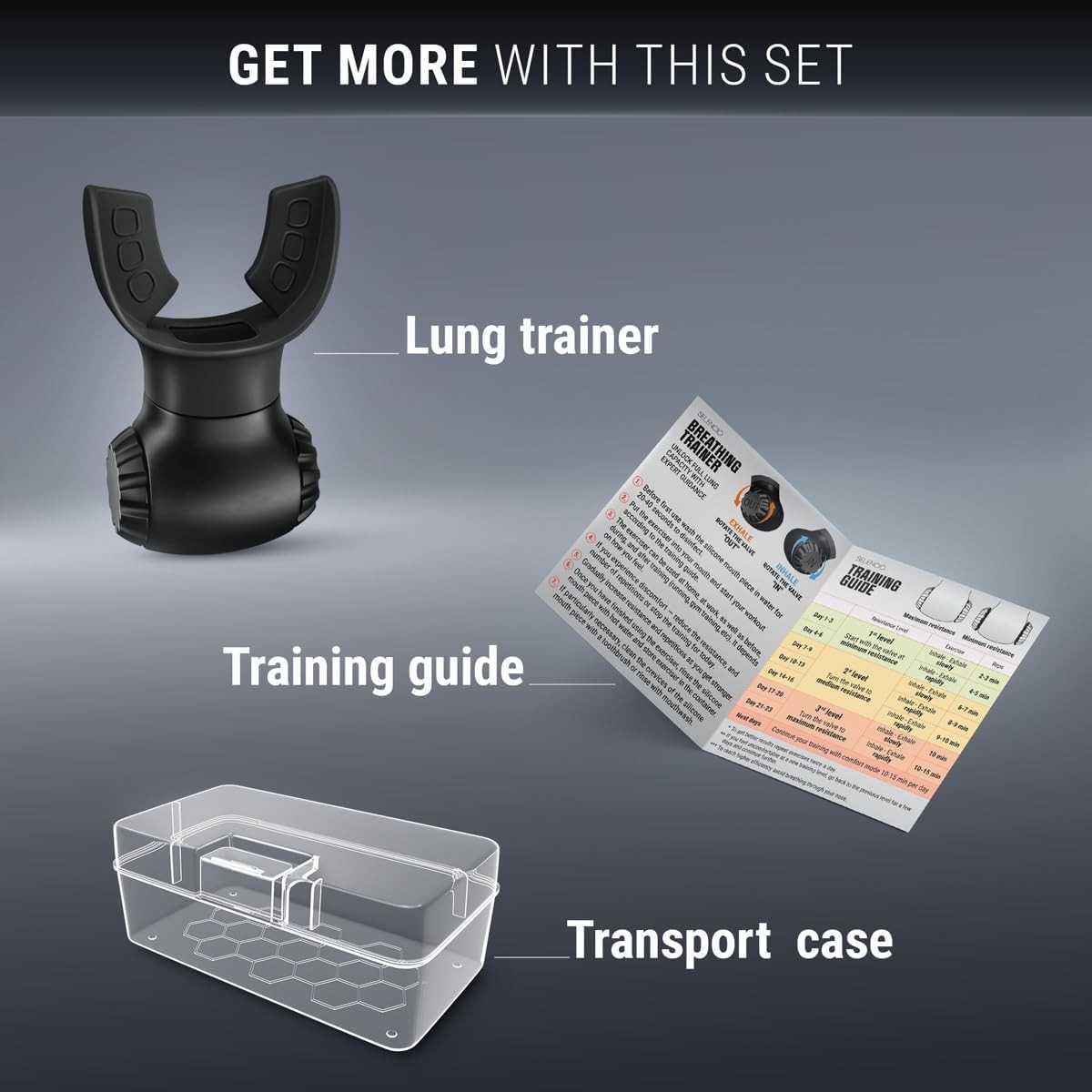 New Version Lung Trainer - Dual-Mode Lung Exerciser - Portable Breath Trainer fo