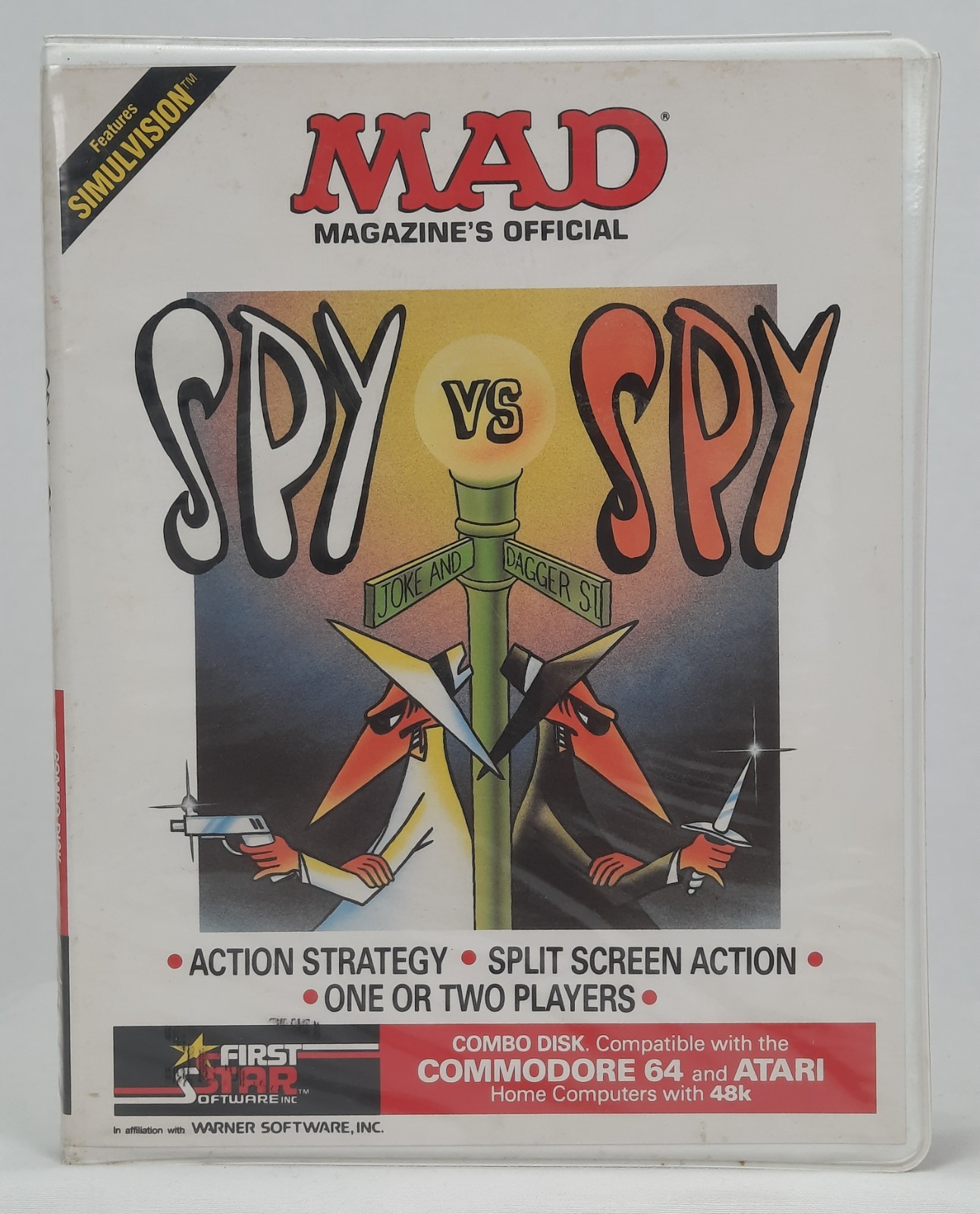 Spy VS Spy Video Game For Atari 8-Bit Computers 800XL/130XE Tested & Working