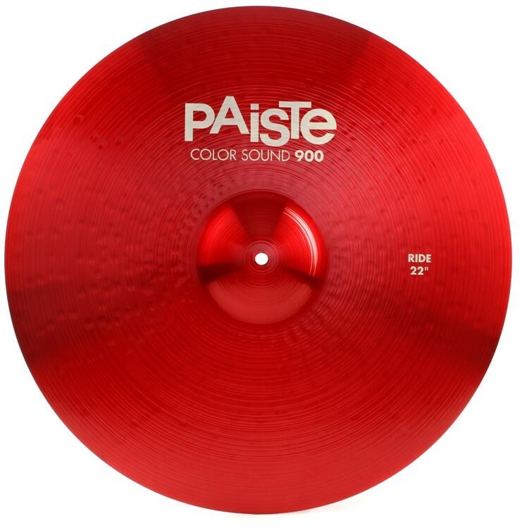 Paiste Color Sound 900 Red 22" Medium Ride Cymbal/New/Model # CY0001921622