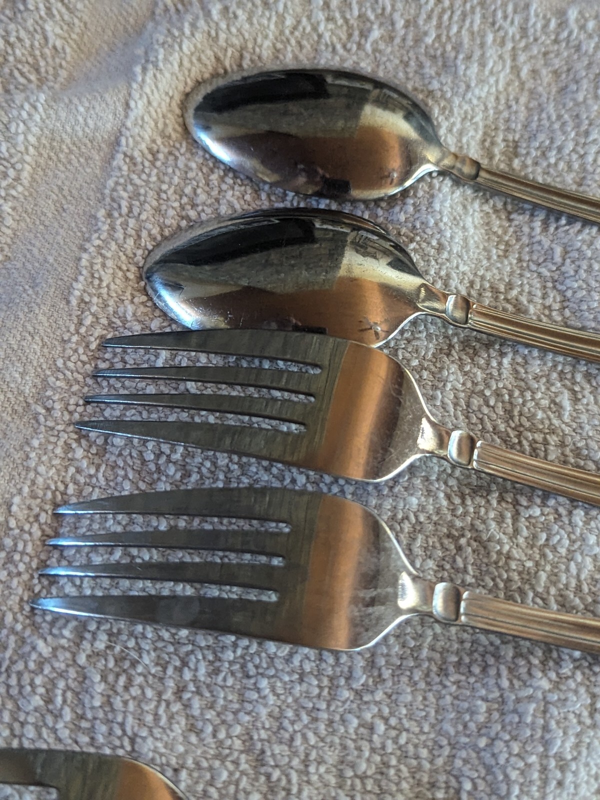 Cambridge ALLURE Stainless Flatware 6 Piece Set Forks & Spoons Silverware