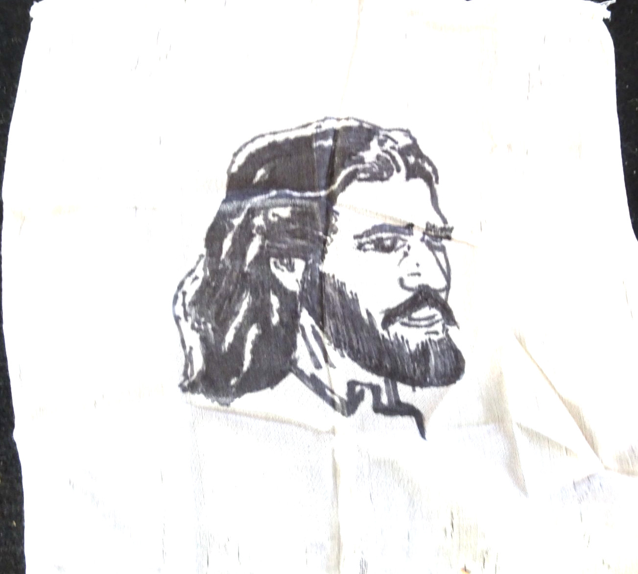 Gospel MAGIC - 8 Inch Black/White JESUS Silk