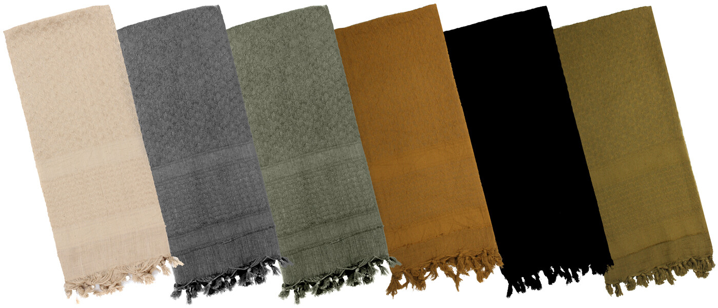 Solid Shemagh Heavyweight Arab Tactical Desert Keffiyeh Scarf
