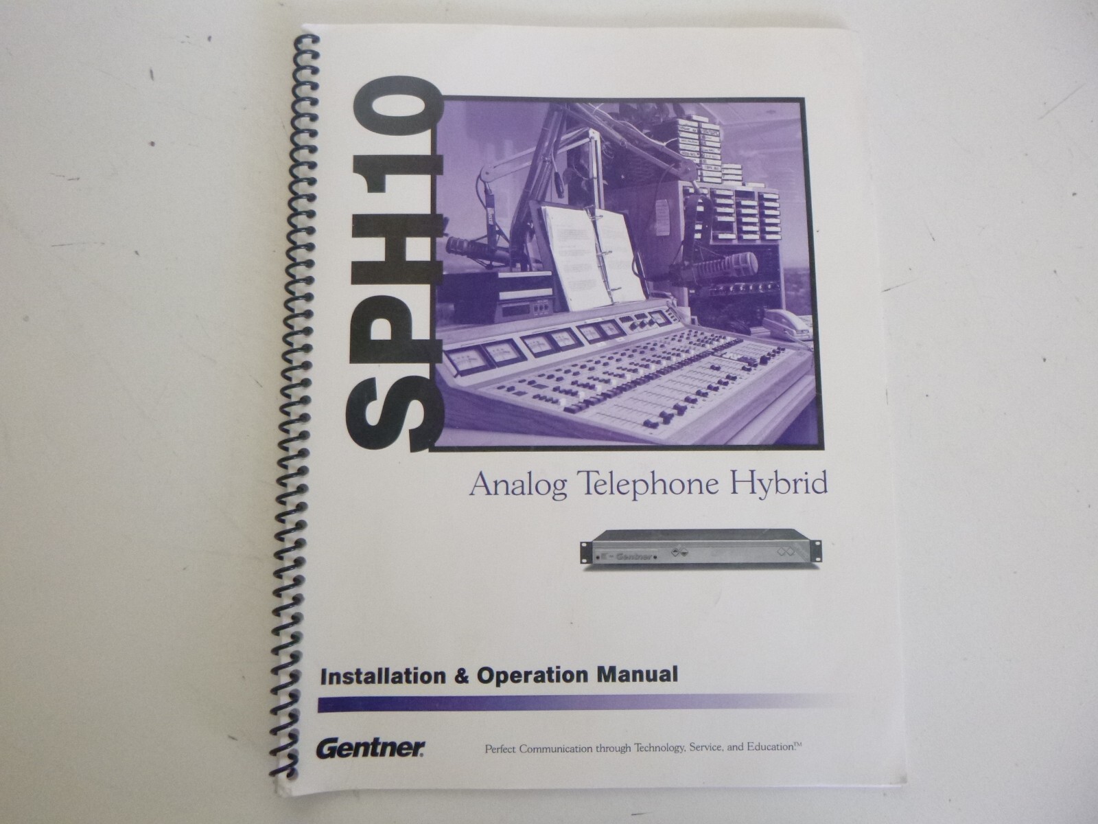 Gentner SPH10 Analog Telephone Hybrid Installation & Operation Manual