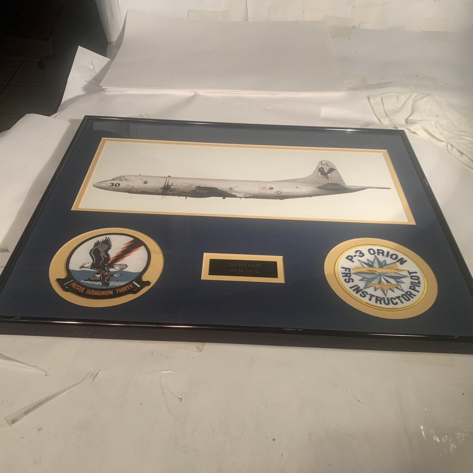 Patrol Squadron Thirty Navy 30 Orion FRS Instructor Piolet Yrs. 98-01 Provenance