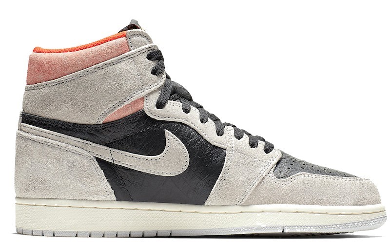 Jordan 1 Retro High 'Neutral Grey Hyper Crimson' - 555088-018 Size