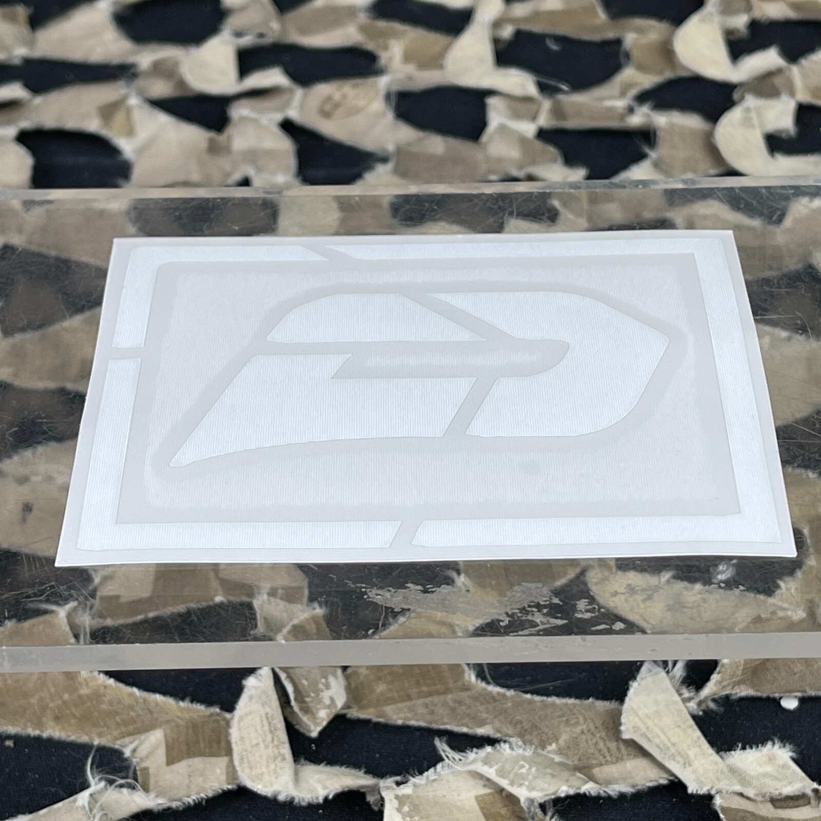 NEW Push Paintball Vinyl Sticker - 4x3 - White
