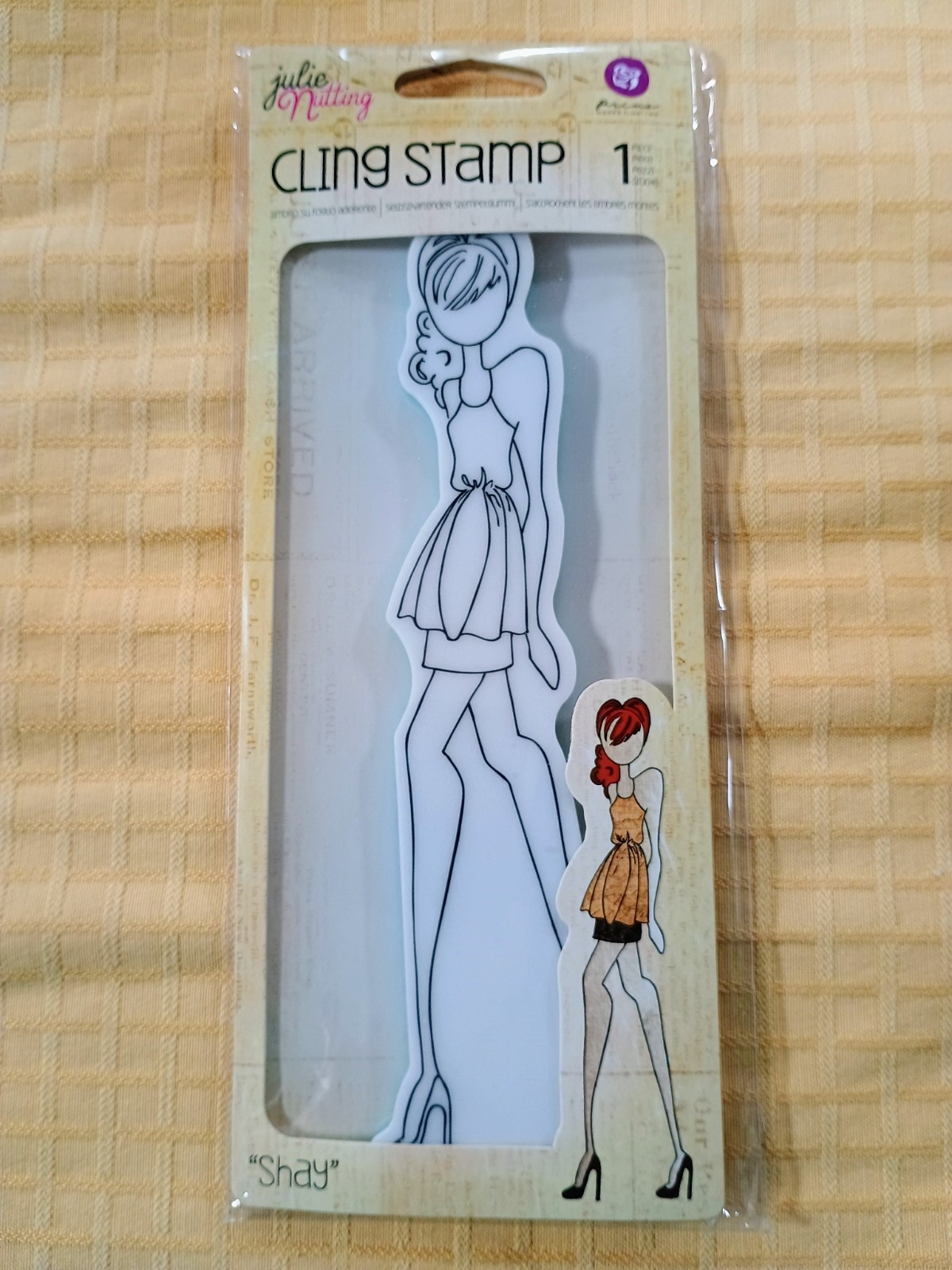 Prima Marketing Julie Nutting Cling Stamp Shay Doll #910433 NEW!!