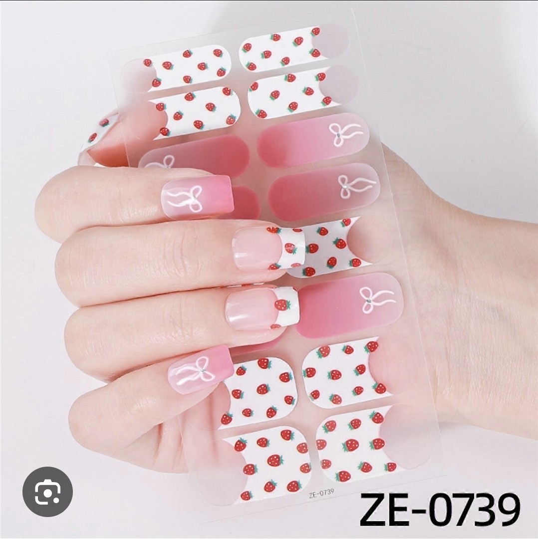 Nail Art Stickers Self Adhesive Nail  Wraps Full Cover  (ZE-0739)  79