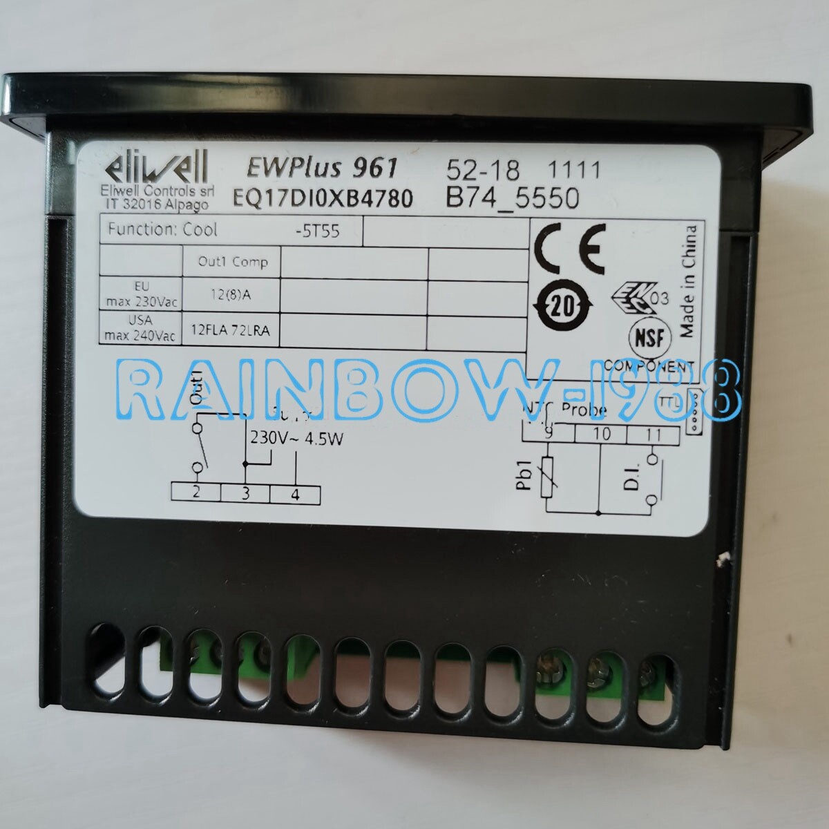 FOR Eliwell Digital Display Controller EWPlus961 Temperature Controller 230V