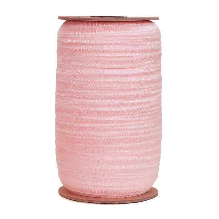 Ballet Pink Fold Over Elastic 5/8" 100 Yards-Headband | Elastic By The Yard