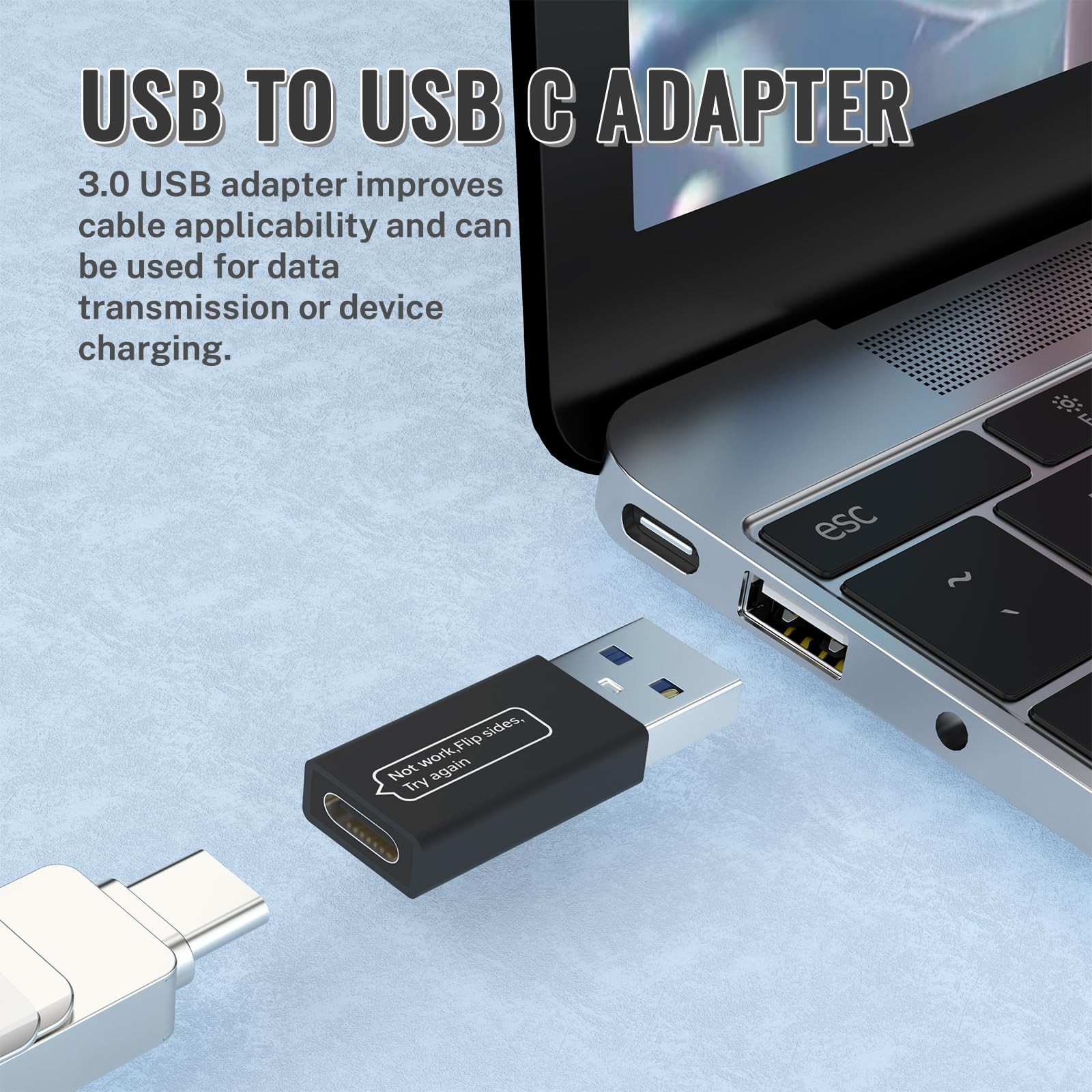 ATTACK SHARK CO4-C Coiled USB C Cable for Mechanical Keyboard with USB to USB...