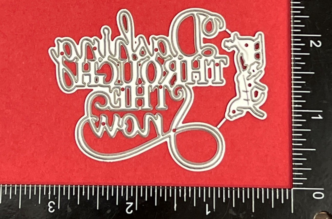 Dashing Through The Snow Steel Die Cut Scrapbooking Craft Tool CHRISTMAS CAROL