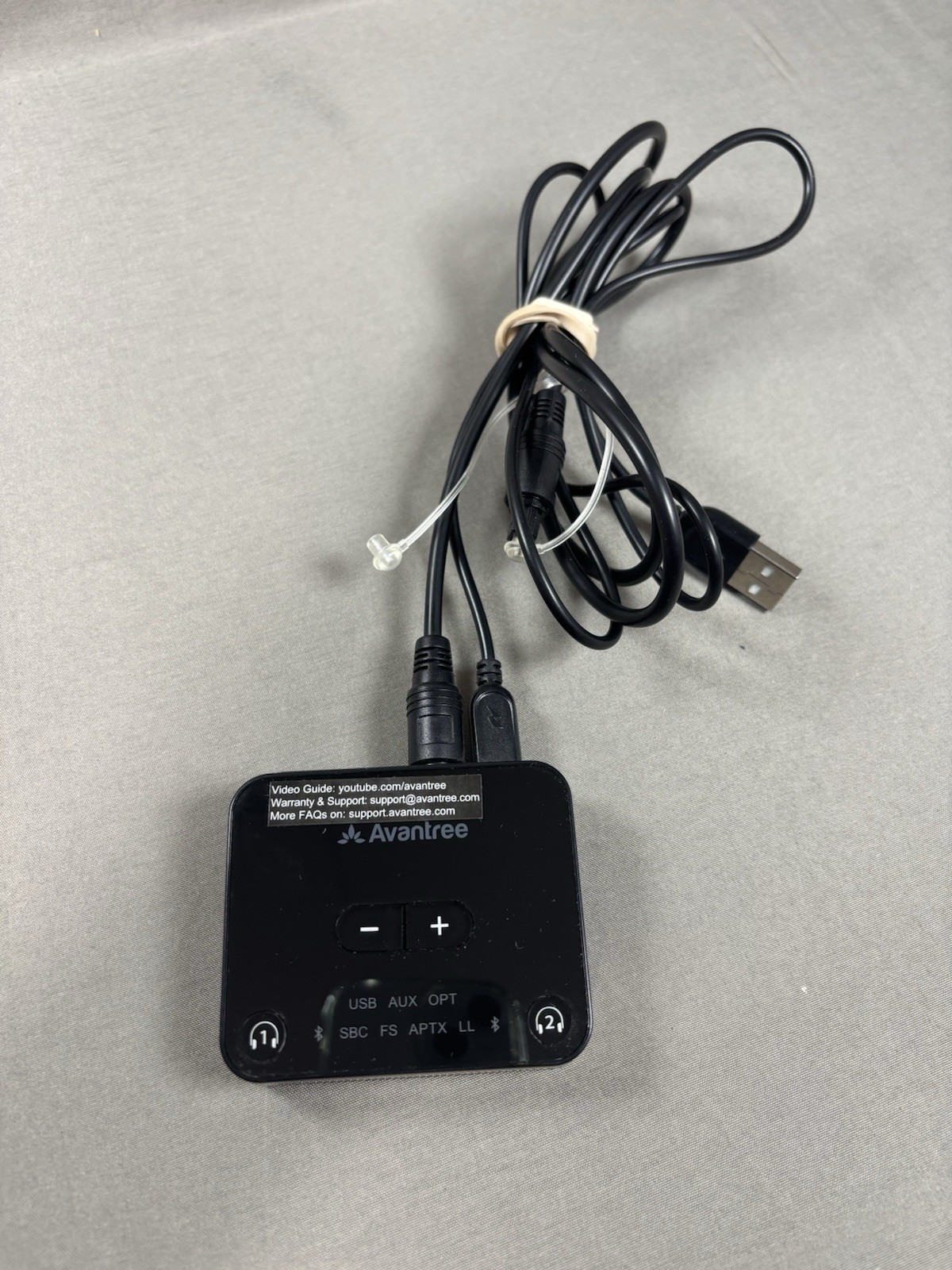 Avantree HT4186 Wireless In-Ear Headphones Transmitter Untested