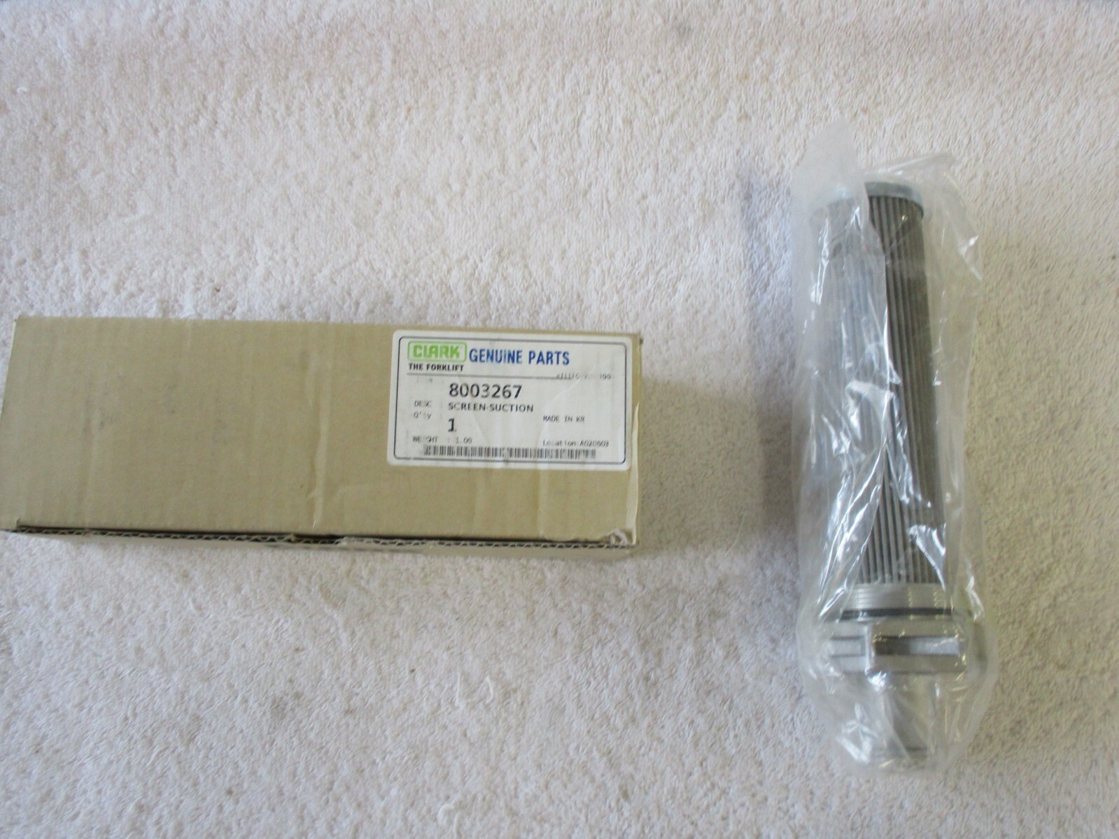 NIB CLARK Strainer Hydraulic Screen Suction 8003267