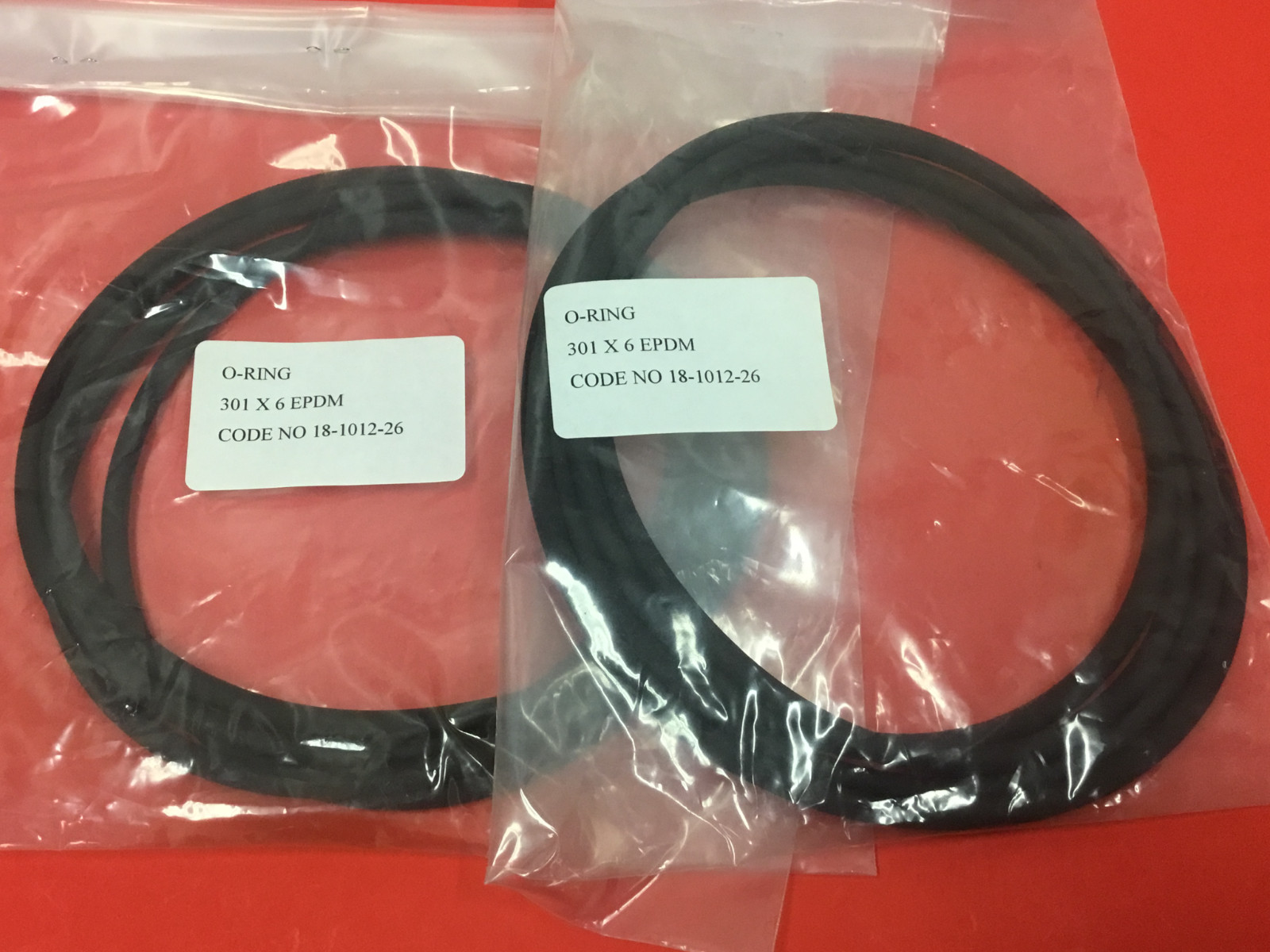 GE Healthcare - 301 x 6 EPDM - O-Ring - Lot of (2) - NEW