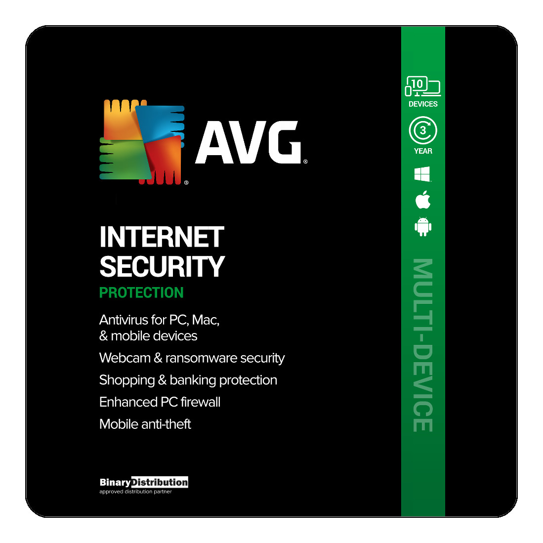 AVG Internet Security 2026 - 10 Devices - 3 Years - Virus Protection [Download]