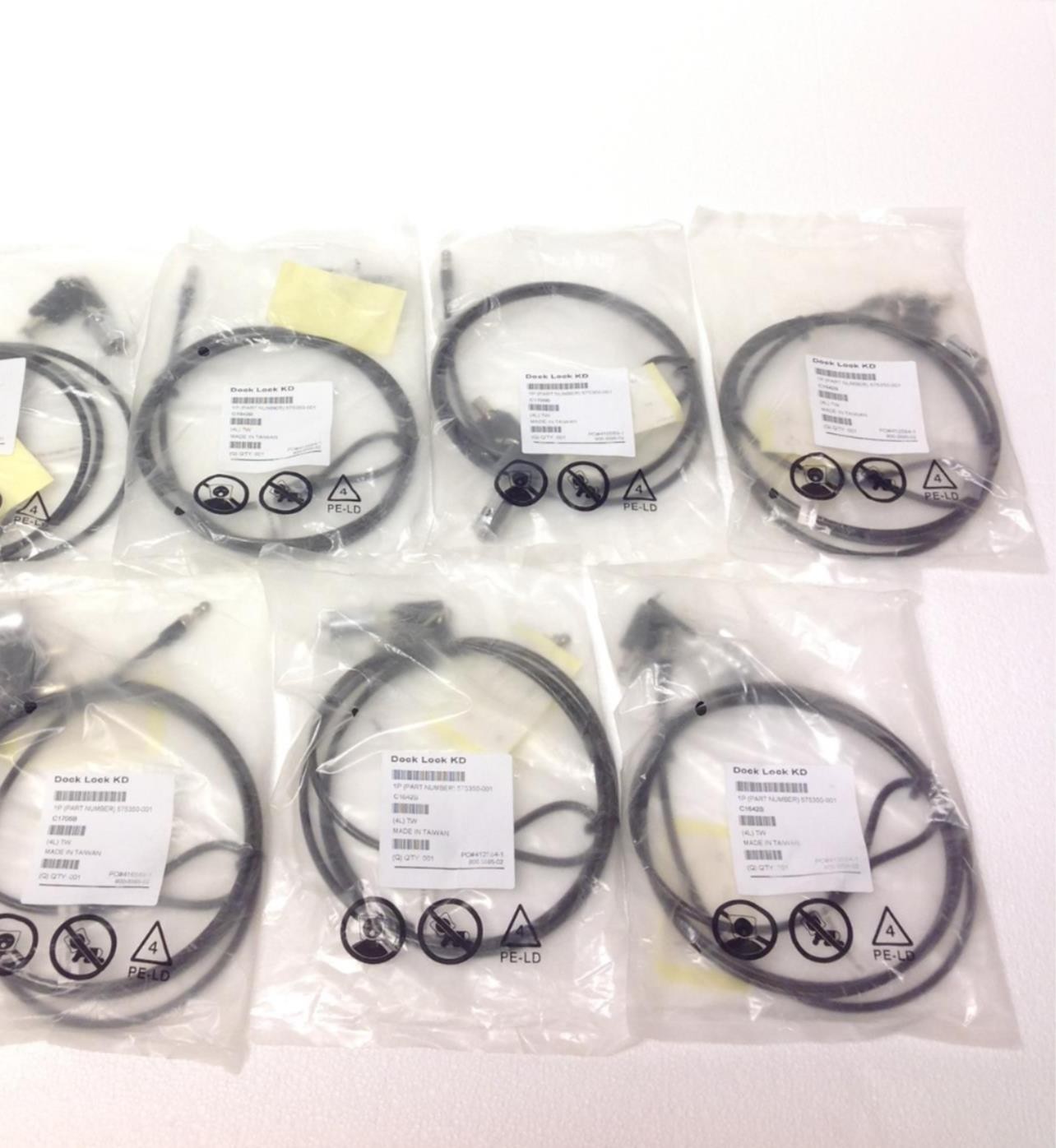 NEW LOT OF 6 Dock Lock Kd 575350-001 Laptop Lock FREE SHIPPING