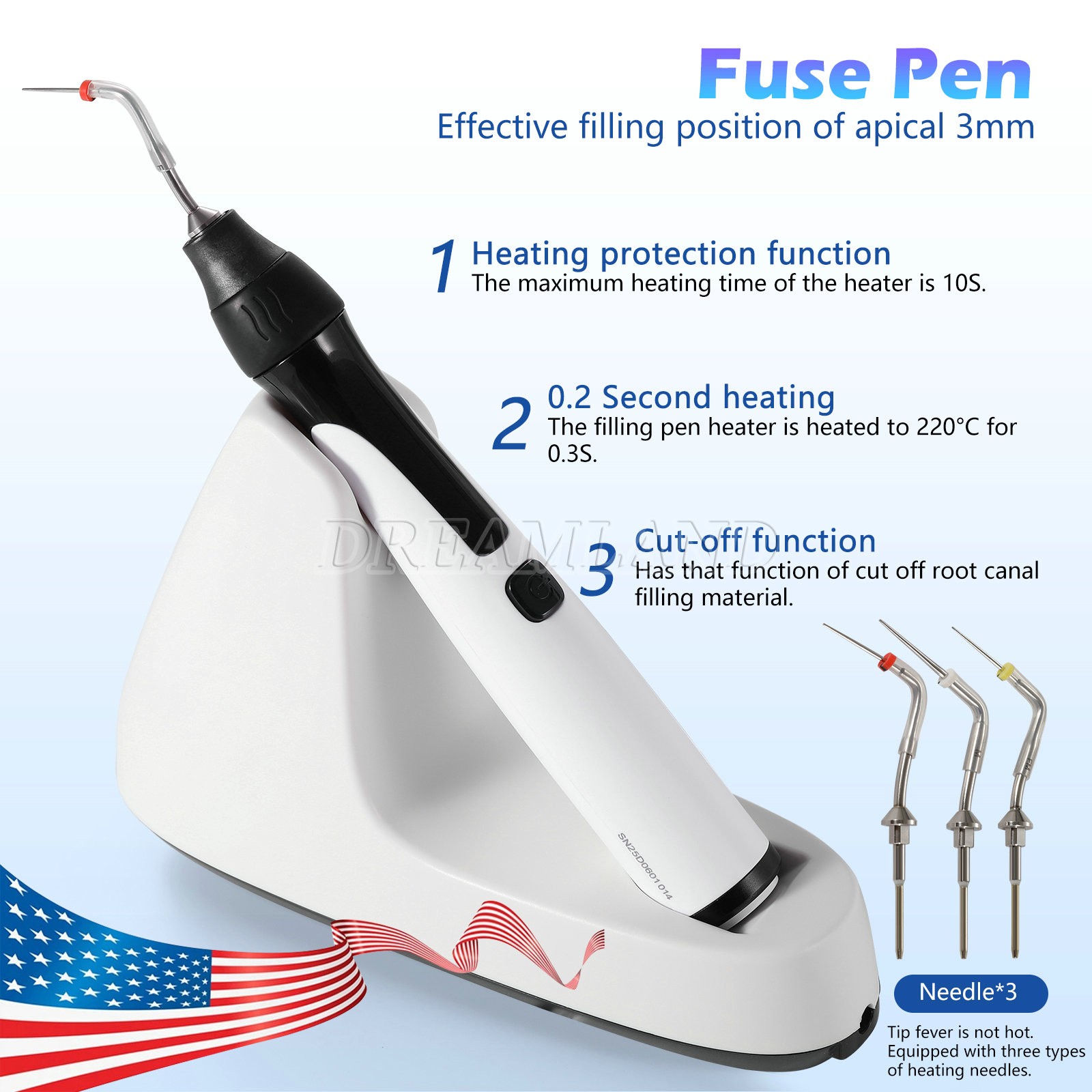Dental Endo Gutta Percha Obturation Heated Pen Gun System ||FAST SHIP||