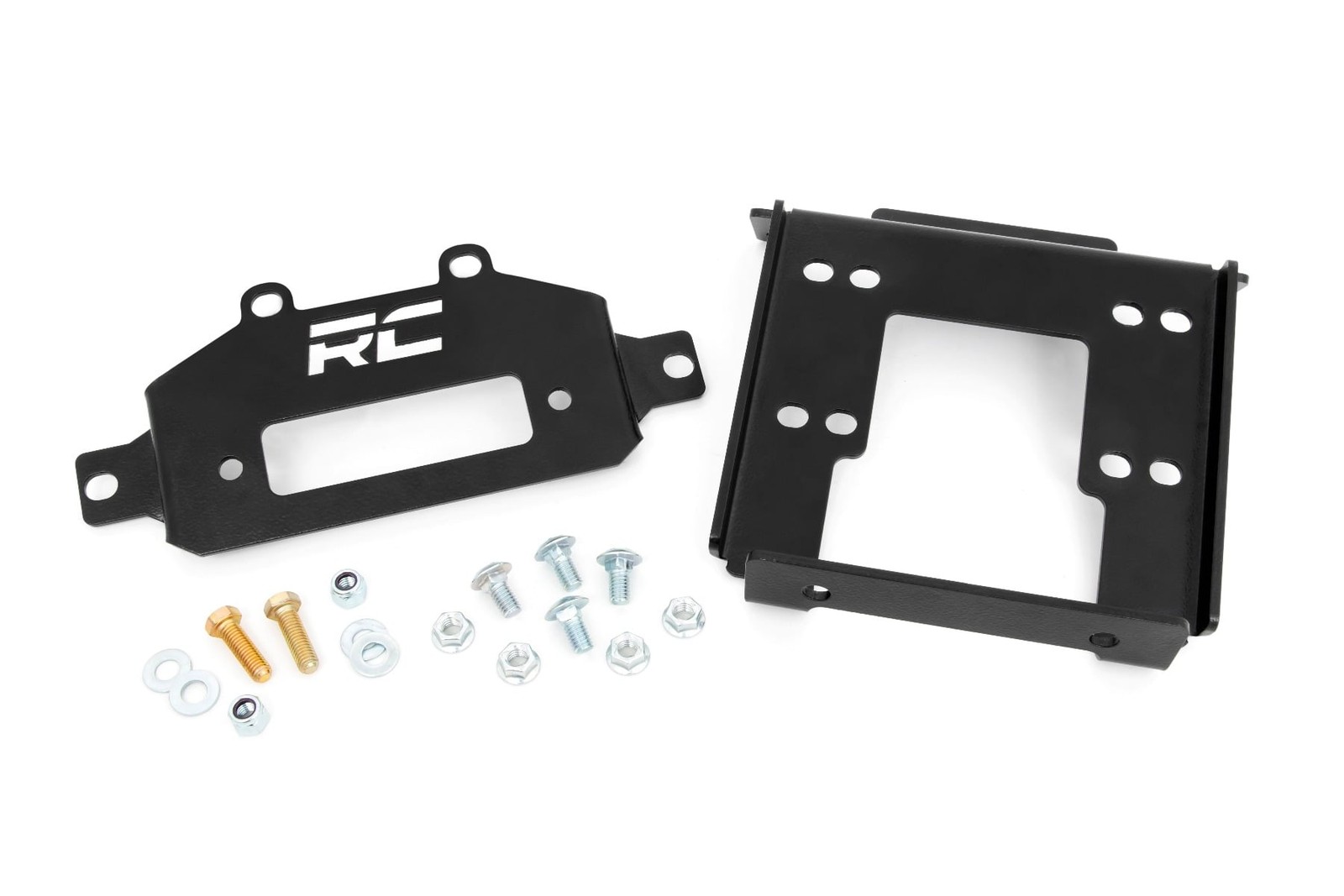 Rough Country Front Winch Mount Kit Black for Polaris RZR XP 1000 93042
