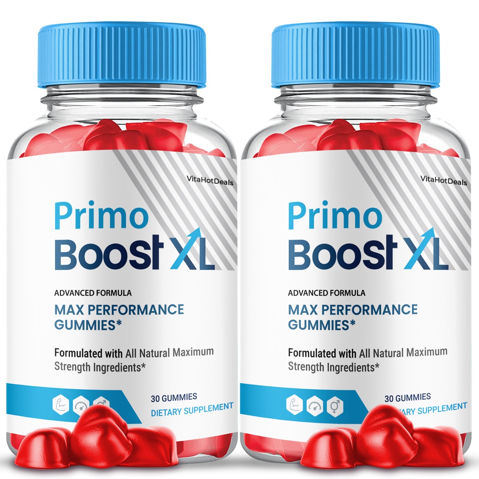 Primo Boost XL Gummies. Max Strength Formula, PrimoBoost XL Supplement (2 Pack)