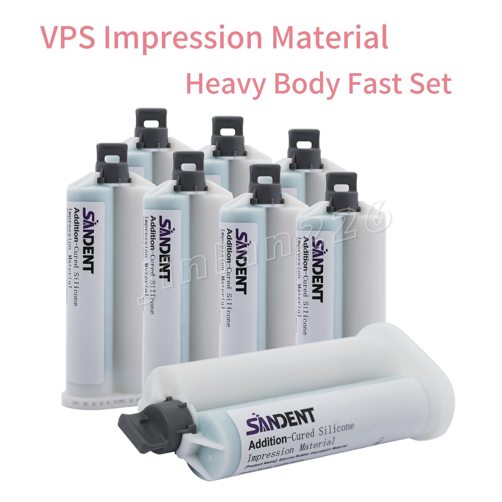 8Pcs Heavy Body Fast Rapid Set Dental Impression Material 50mL Cartridge VPS PVS