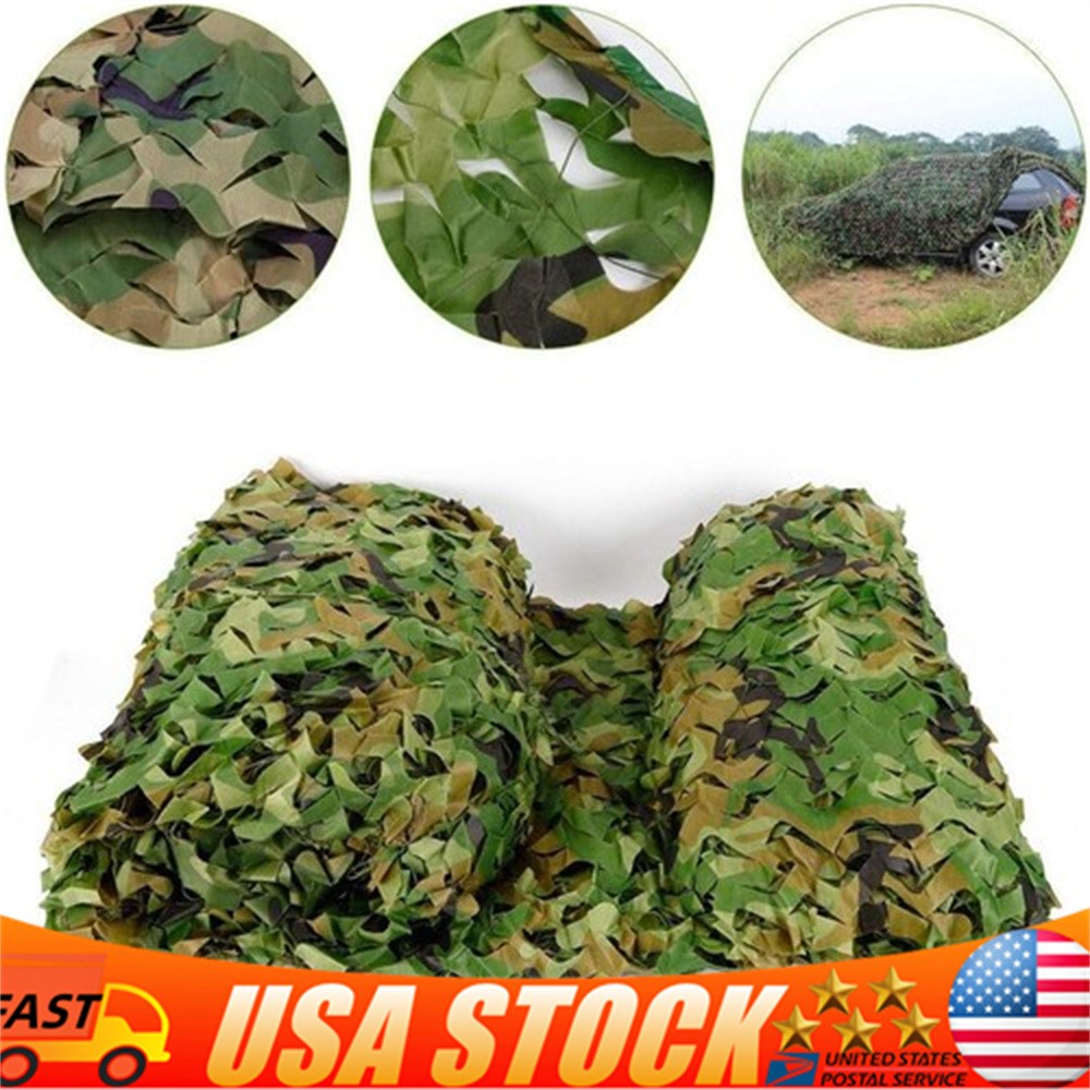 6*8m Camping Camouflage Netting Military Camo Sunshade Mesh Hunting Car Cover