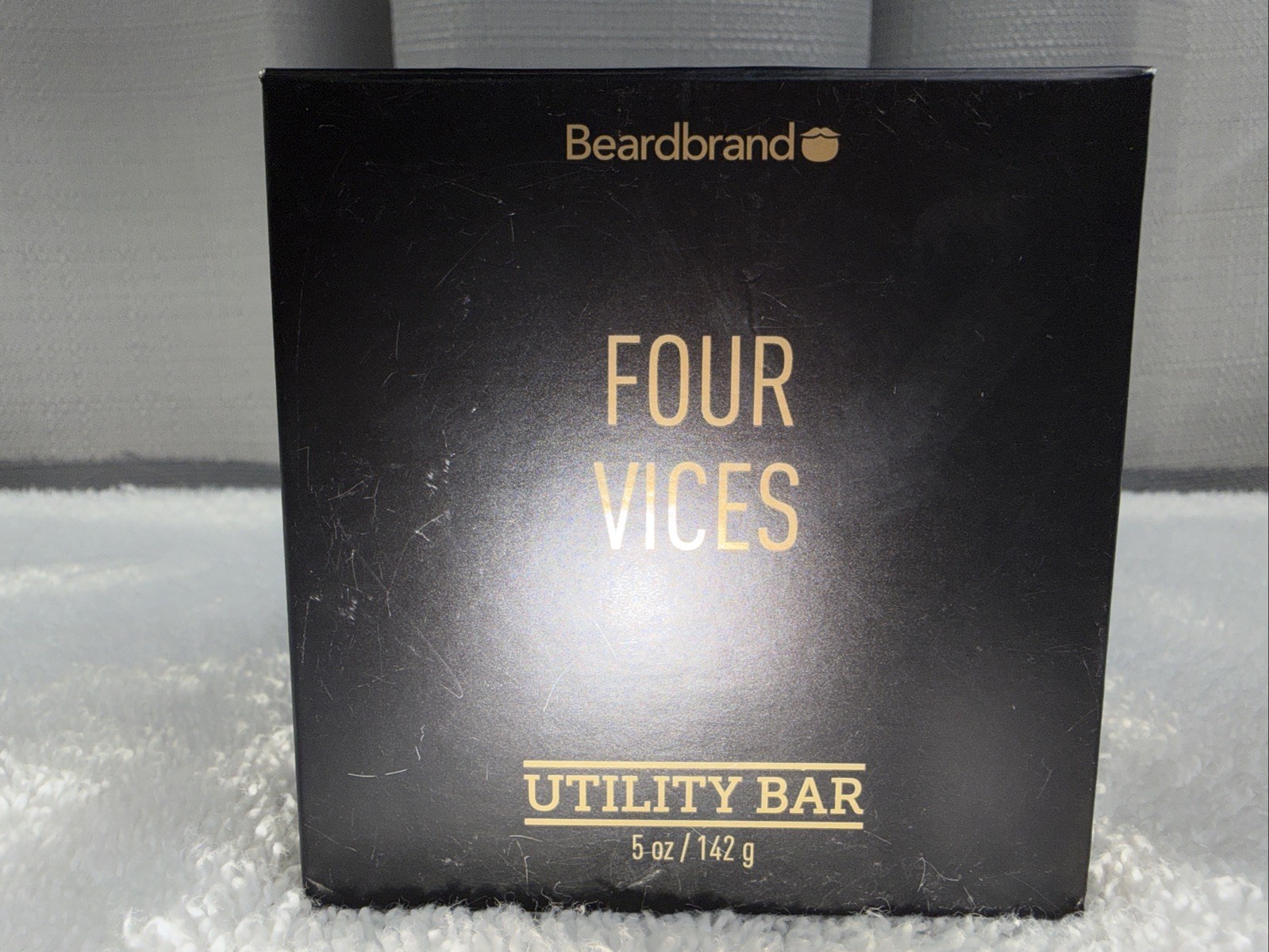 Beardbrand Four Vices Utility Bar - Made In The USA Face & Body Soap 5oz - NEW