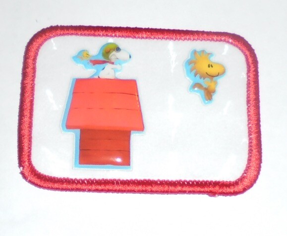 Vintage Cartoon Peanuts Charlie Brown Puffy Prism Sticker Patch SNOOPY WOODSTOCK