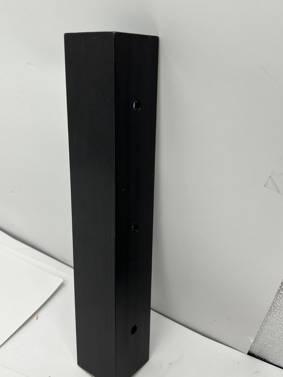 Securitron HEB-2BK-12 Header Extension Bracket 2 x 2 x 12" Black Anodized Finish