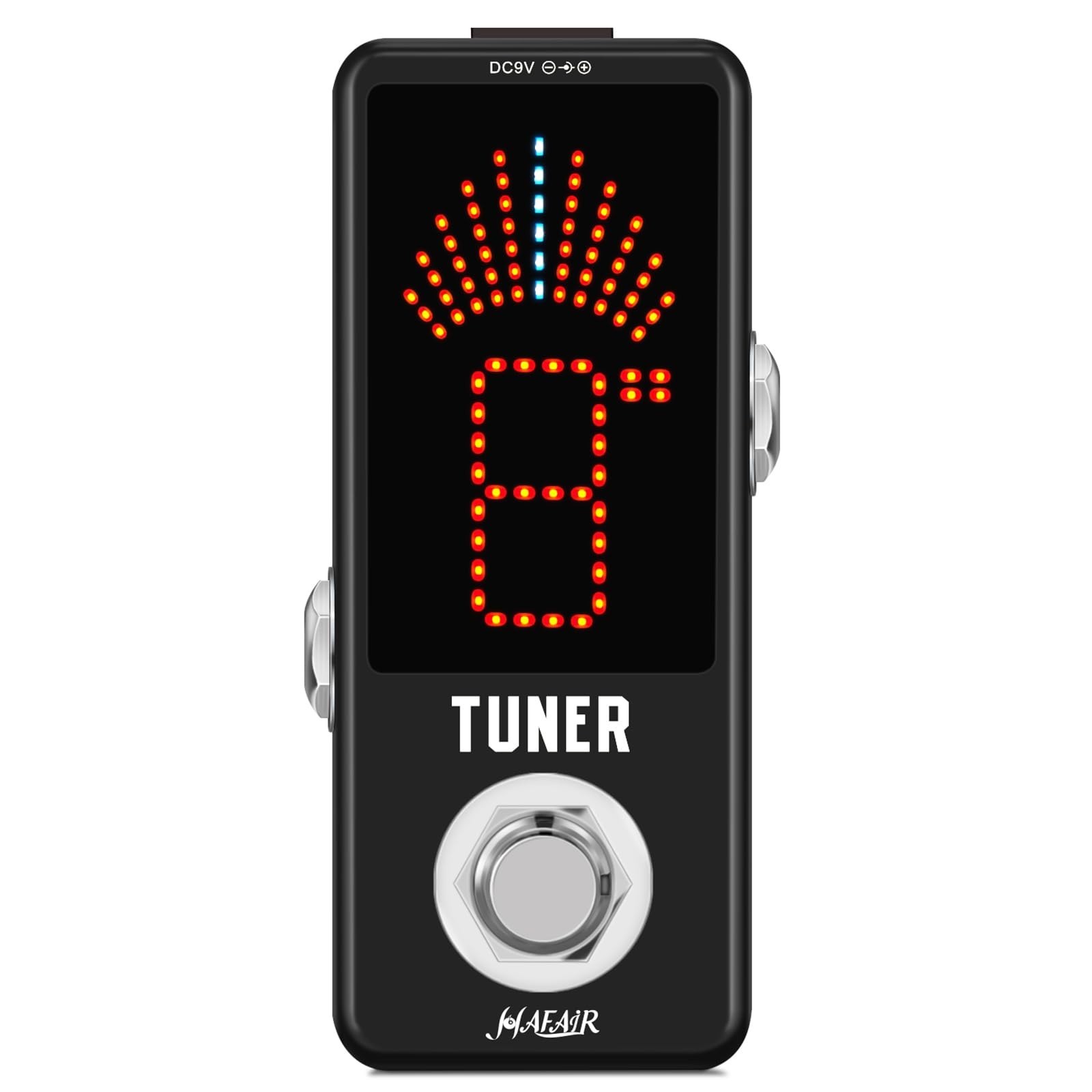 Deluxe Chromatic Tuner Pedal,Large Screen High Precision ±0.1% Accuracy,Dis