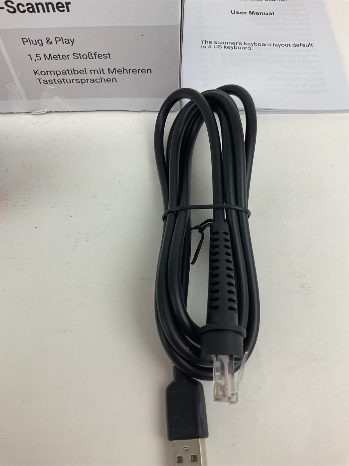 Tera D5100Y Wired 1D 2D Barcode Scanner Open Box